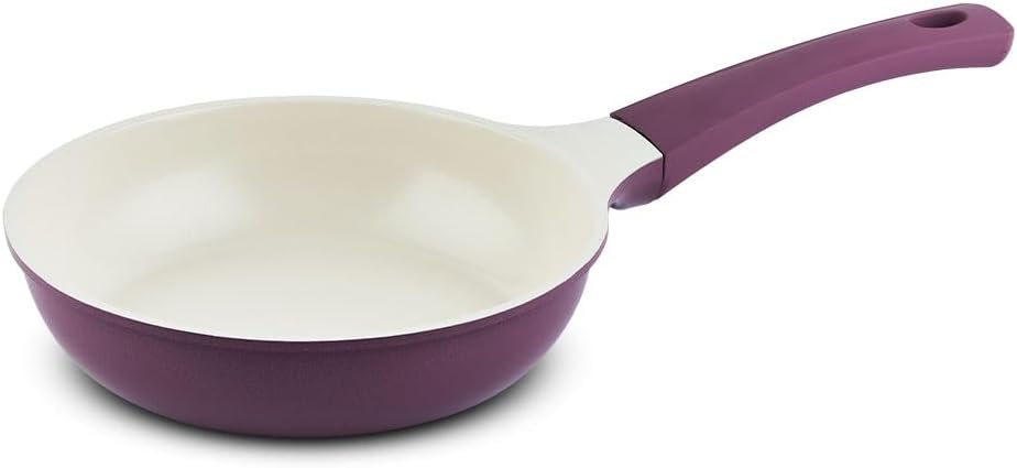 UPIT Non Stick Ceramic Frying Pan Skillet | Scratch-Resistant PFOA & PFOS Free Non Toxic Pan for Cooking | Compatible with Induction, Gas & Electric Stovetops (8 IN)