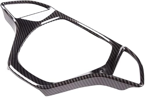 Miniatura 9 de Funda para volante de automóvil, accesorios compatibles con Chevrolet Corvette C7 2014-2019, aspecto de fibra de carbono, accesorios para volante