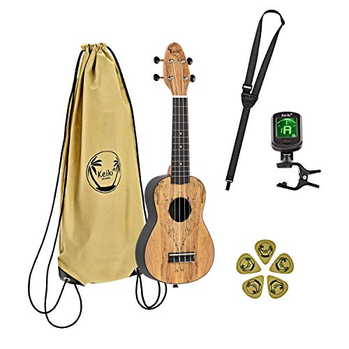 Ortega Guitars Ukulélé Soprano acoustique – Keiki K3 – Kit de démarrage incluant Accordeur, Courroie, 5 Médiators Medium… - Les Beatles, Paul McCartney, John Lennon, RIngo Starr, George Harrison Ortega Guitars Ukulélé Soprano acoustique - Keiki K3 - Kit de démarrage incluant Accordeur, Courroie, 5 Médiators Medium…