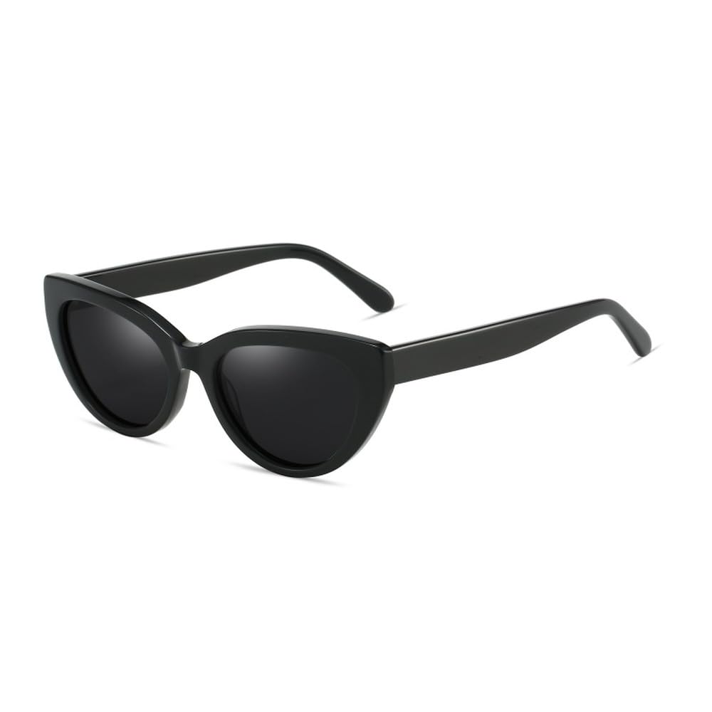 Gafas de sol polarizadas estilo ojo de gato retro de acetato con protección UV400