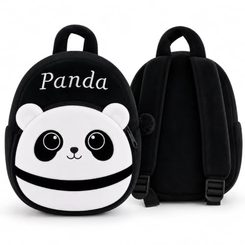 Image of Kids School Bag for Boys & Girls | Cartoon Print Bag for Nursery, LKG, UKG | Lightweight Backpack (School Bag For Kids) (Angel-Baby) (B-Panda)