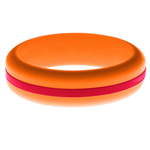 FLEX Ring Womens Mens Orange Silicone Ring, Sizes 4-16