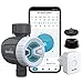Computer per irrigazione intelligente con WLAN 2.4 GHz, Timer Irrigazione Automatica Programmatore Digitale Automatico Controllo App Remote Garden Sistema, compatibile con Alexa Google Home