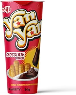 meiji Yan Yan Biscuits (Pack Of 10, Chocolate),540 Gram