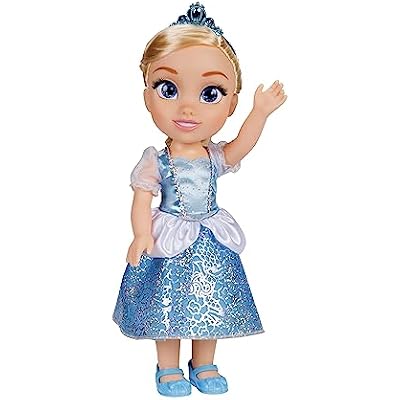 Disney Princess My Friend Cinderella Doll 14 inch Tall يشمل ملابس قابلة للإزالة ، تيارا ، أحذية وفرشاة