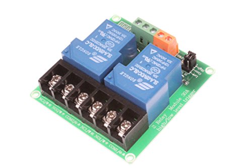 NOYITO 30A 2-Channel Relay Module High Low Level Trigger With Optocoupler Isolation Load DC 30V AC 250V 30A for PLC Automation Equipment Control, Industrial Control (2-Channel 5V) - Thumbnail 5