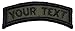 Custom Text Tab Patch with Hook Fastener Morale Patch (Olive Drab / OD)