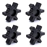 Flexible L110 NBR Rubber Spider Insert Solid Spider Center Inserts Fits for Lovejoy Martin L-Jaw Coupling (4 Pack)