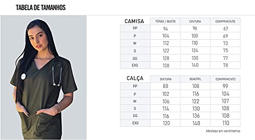 Conjunto Pijama Cirúrgico Unissex Verde Musgo (P)