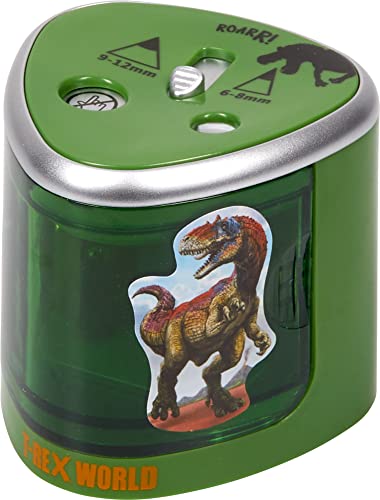 Taille-crayon électrique T-Rex World Spiegelburg pour bureau enfant