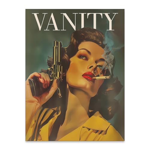 Haitunone Woman Smoking A Cigarette Poster