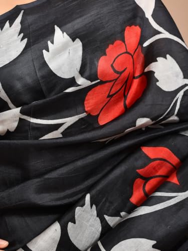OD AD black murshidabad silk saree – image 7