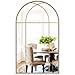 Wiserset Arched Gold Antique Window Mirror, 24