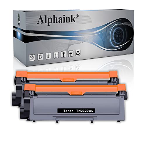 Alphaink 2 Toner Tn2320Xl Compatibili Da 5.000 Copie Tn-2320 Tn-2310 Per Brother Mfc-L2700Dw Mfc-L2700Dn Hl-L2340Dw Hl-L2300D Dcp-L2500D Dcp-L2520Dw D