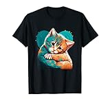 Este regalo de gato para hombres y mujeres es un auténtico estilo de arte pop que muestra un hermoso gatito abrazando un corazón. Esta idea de regalo para gatos es un regalo original para cualquier amante de los gatos en Navidad o como regalo de cumpleaños para mostrar su amor por los gatos con estilo.
