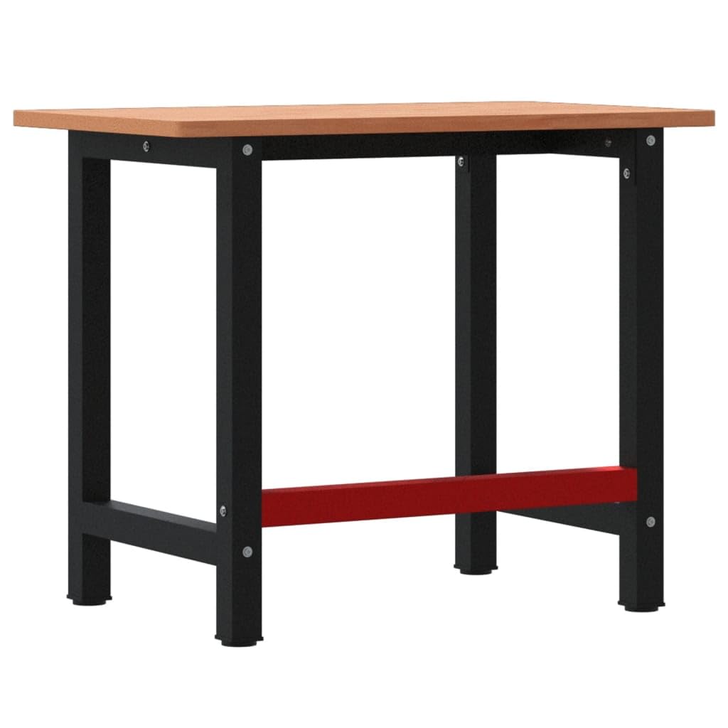 Genérico Banco de Trabajo Rectangular Madera Maciza Roble 100x60x81,5 cm,Bricolaje,Accesorios de Bricolaje,Organización y Almacenamiento de Herramientas,Mesas de Trabajo,Marrón,19.18 kg,3309662