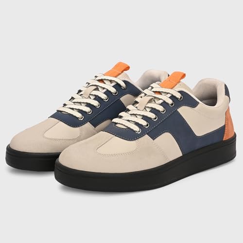 Image of Cruiser Men's Color Block Sneakers | Cushioned Insole Comfortable Shoes | Trendy & Stylish Modern Sneakers | Durable TPR Sole Casual Walking Footwear (2653)