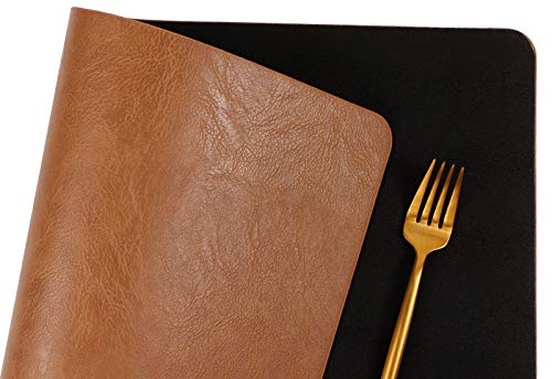 Faux Leather Placemats, Pu Table Mats, Waterproof, Stain Resistant, Heat Resistant, Non-Slip Easy To Clean For Kitchen Dining Table,Conference Table #TOP6