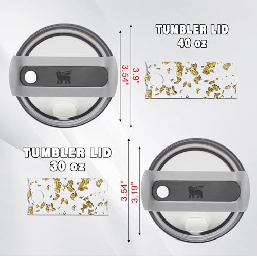 image for WHfyhq Name Plate for Stanley 40,30,20oz - Monogram,3D Raised Text - P