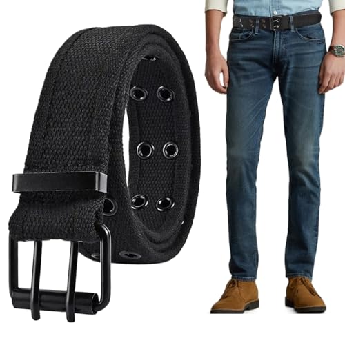 Canvas Belt Web Fabric Casual Belt with Alloy Buckle for Men Women Belt Fashion Double Prong Belt Classic Casual Belts Work Belts For Jeans Pants2