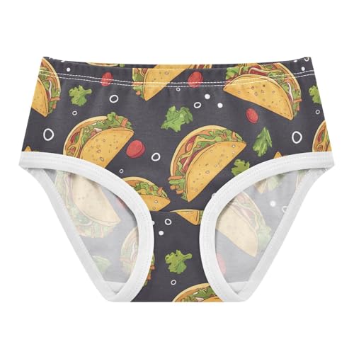 Wusikd Funny Bread Girls' Underwear Cotton Girls Briefs Soft Toddler Underwear 2T