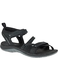 Merrell Women's Siren Q2 Strap Sandal, Black, US 7