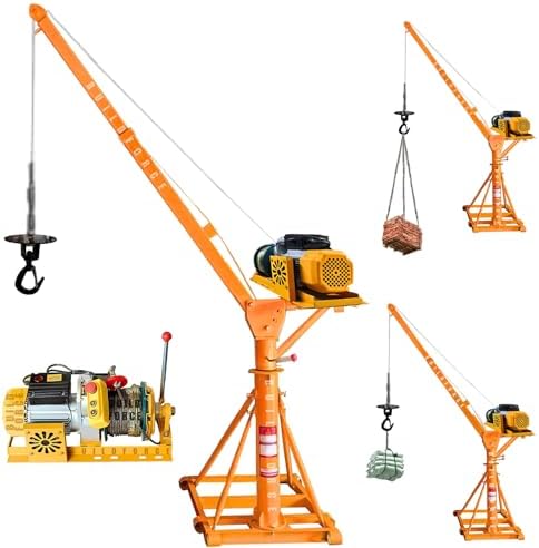 Electric Mini Lifting Crane with 4HP Electric Motor |8mm Wire Thickness | 50 Meter Length of the Wire and 57kg with 360 Adjustable Frame | Mini Crane Scale 500kg