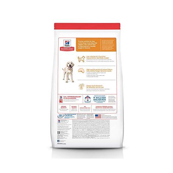 Hill’s Science Diet Adult Light Large Breed Dry Dog Food, Chicken Meal & Barley, 30 lb Bag Hill’s Science Diet Adult Light Large Breed Dry Dog Food, Chicken Meal & Barley, 30 lb Bag