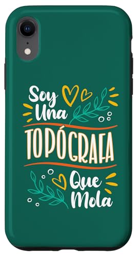 Installazione facile Custodia per iPhone XR Una Topógrafa Que Mola Mujer Regalo Topografia Accesorios