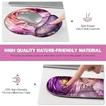 Gaming Mouse Pad Large Desk Mat, Cute Purple Marble Rose Desk Pad Protector - Image 5