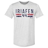 500 LEVEL Kiki Iriafen Washington Font Men's Premium T-Shirt (Tri Ash, Large)