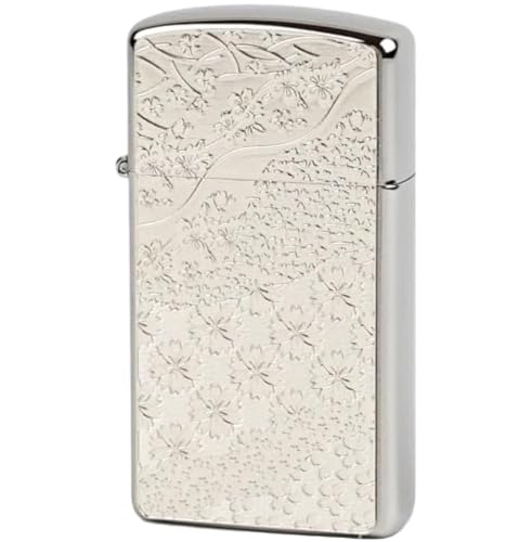 Encendedor Zippo de aceite metálico patrón japonés miniatura 1
