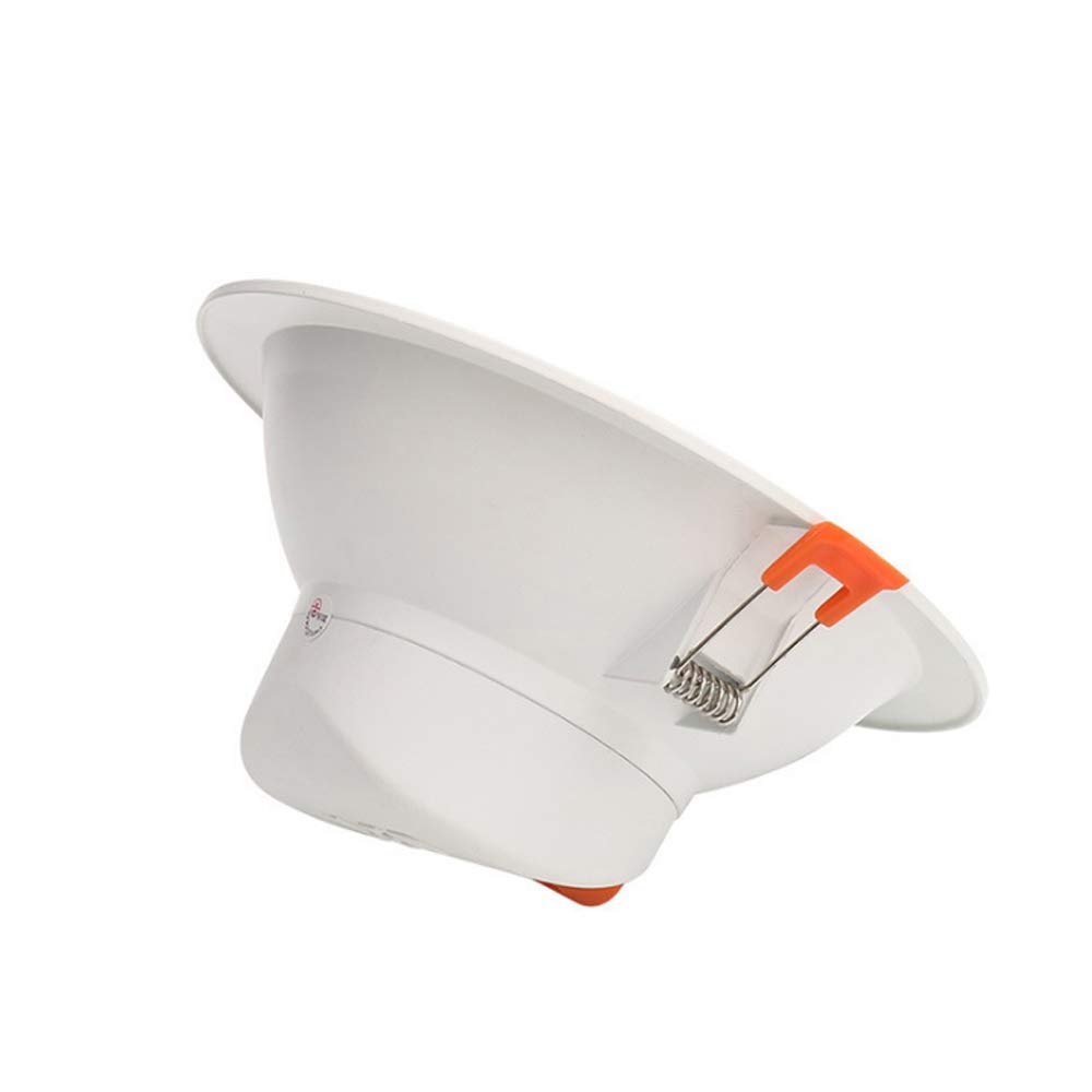 Ozzki Neutral Light-4000K Recessed Recessed Spotlight Downlight Flat Spotlights Aluminum Round Fire Rated Ceiling Lighting Fixture Energy Saving Led Downlighters Downlight Panel Wash Downlighters Bathroom Bedroom Integra