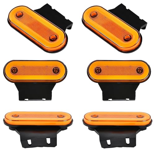 12V/24V Positionsleuchten mit Halterung,LED Begrenzungsleuchte Orange,positionsleuchten led,LKW Seitenmarkierungsleuchte Reflektor,Rücklicht, Bremslicht Für Anhänger Wohnwagen PKW (orange-6P) 12V/24V Positionsleuchten mit Halterung,LED Begrenzungsleuchte Orange,positionsleuchten led,LKW Seitenmarkierungsleuchte Reflektor,Rücklicht, Bremslicht Für Anhänger Wohnwagen PKW (orange-6P)