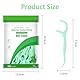 100 Stück Zahnseide Sticks,Einweg Dental Floss, Einwegzahnseide Zahnreinigung Sticks,Minzgeschmack,Zahnstocher zur Entfernung von Plaque und Speiseresten