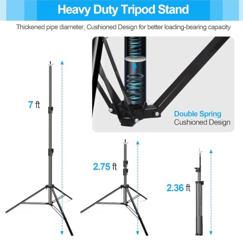 Image of EMART 10x7Ft Heavy Duty Backdrop Stand, Adjustable Banner Stand for Photo
