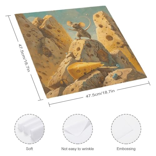 Servilletas de tela cuadradas floral paquete 4 unidades miniatura 2