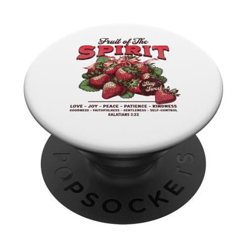 Fruit of The Spirit Christian Religious Jesus Bible Verse Im PopSockets Adhesive PopGrip