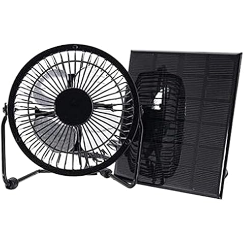 Solar Panel Fan, 3W USB Solar Panel Powered Mini Portable Fan, Outdoor Cooling Fan Free Energy for Home Chicken House RV Car Gazebo Ventilation System Cover