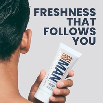 Super Fresh Ball Deodorant Powder Lotion Comfort Cream for Man Parts Groin Butt and Body Hygiene Controls Odor Stops Chafing and Itch Absorbs Sweat Aluminum Free Formula in 4 oz Twin Pack
