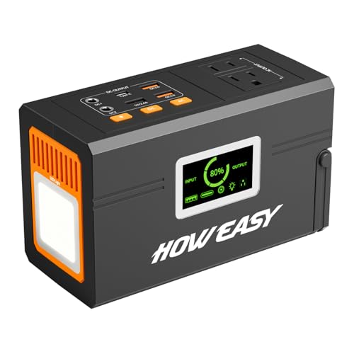 Image of Portable Power Station 127W,Solar Generator(Solar Panel Optional), 88.8Wh Power Supply with 110V AC Outlet, 1*Type-C, 2*QC3.0, Solar Powered Generator for Emergency Backup, Camping