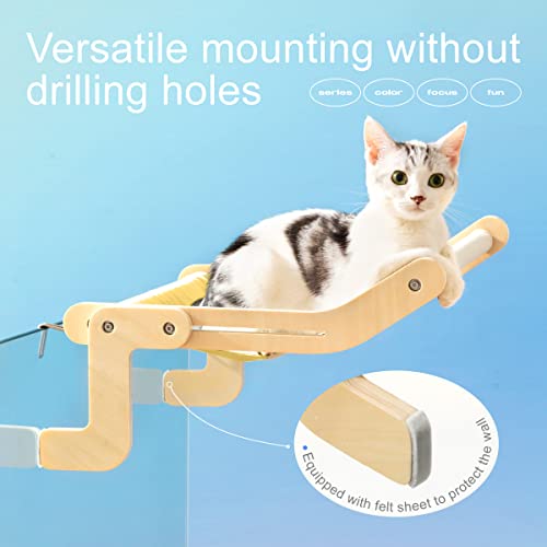 Cat Window Perch Cat Window Hammock Seat For Indoor Cats Sturdy Adjustable Durable Steady Cat Bed Providing All-Around Sunbath Space Saving Washable Holds Up To 40 Lbs #TOP4