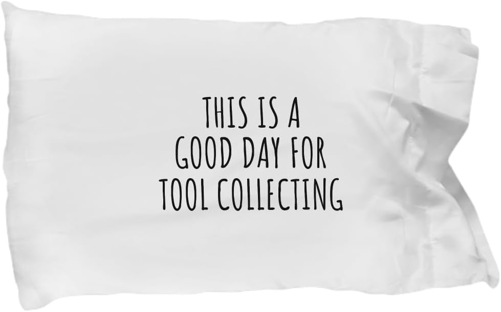 EzGift This is A Good Day for Tool Collecting Pillowcase Funny Gift Idea Hobby Lover Quote Fan Present Pillow Cover Case 20x30