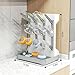 GoMaihe Baby Bottle Drying Rack: Space Saving Vertical Bottle Dryer Holder - Baby Accessories Storage Stand Organize Brushes Pacifiers on Countertop - BPA-Free - Gray