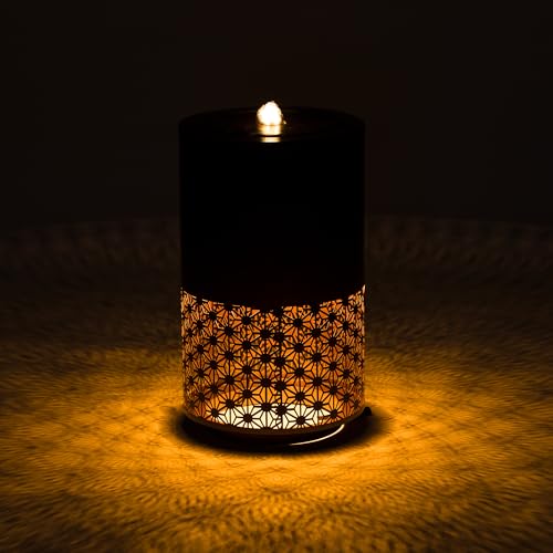 Christopher Knight Home Leva 20.87" H Metal Water Fountain Outdoor with LED Light, Recirculating Pump Outdoor Fountain for Lawn/Backyard, Freestanding Candle Style Cascading Water, Brown by Christopher Knight Home - Image 4
