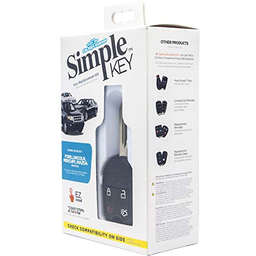 Car Keys Express Simple Key 4 Button Edge for Ford