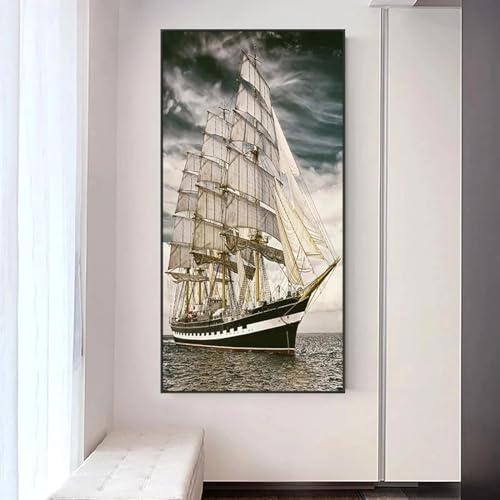 Grand voilier impressions toile HD tableau marin geant - 3