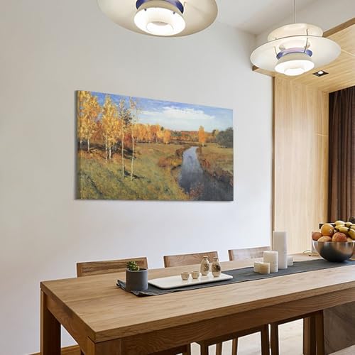 Poster Golden Autumn de Levitan sublime votre salon et bureau