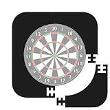 Dartscheibe Schutzring Innerer Kreis 45.5cm Außenring 64cm, 4 Stücke Eva Dartscheibe Umrandung, Dartboard Protective Dartring,Wandschutz Dartscheibe (Schwarz A, 45.5cm)