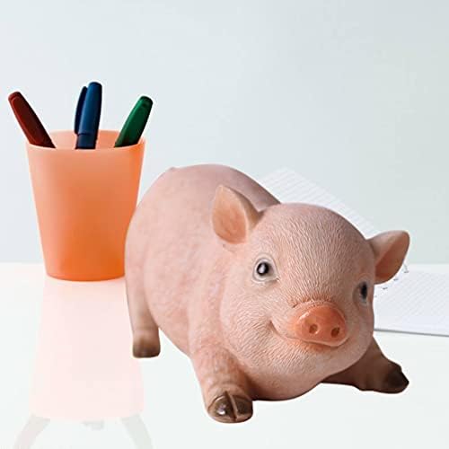 jojofuny Animal Garden Farm Statue, Cute Pig Figurines, Piggy Sculpture Resin Lawn Ornaments for Patio Yard Home Decorations